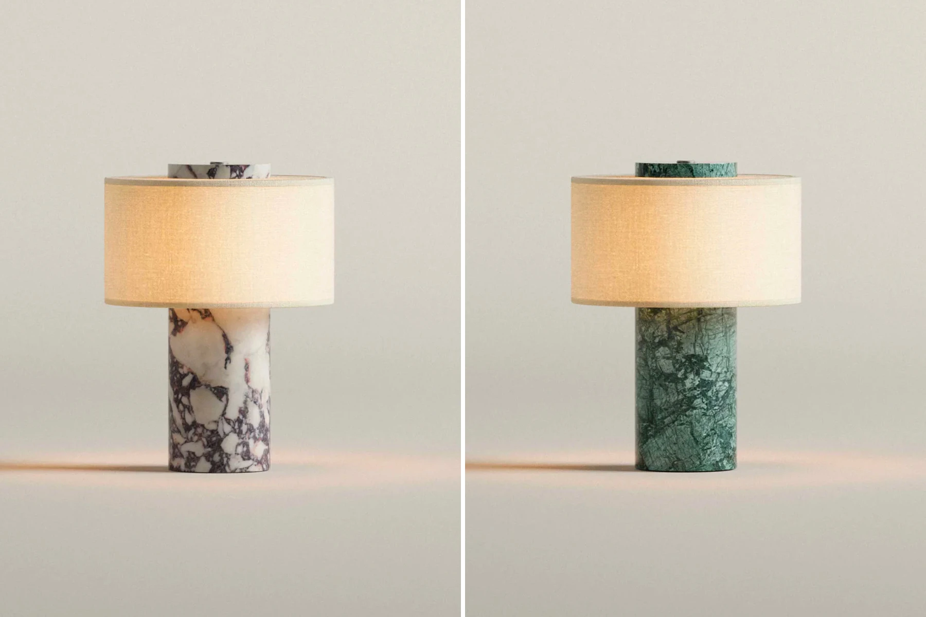 danish modern vintage teck palissandre Rio années 50 années 60 années 70 mobilier meuble ancien danois Danemark scandinave maison nordik Paris meubles décoration design éditeur designer marque Blossholm lampe portable modèle Aurie en marbre et abat-jour en lin lampe de table portable liseuse sur batterie