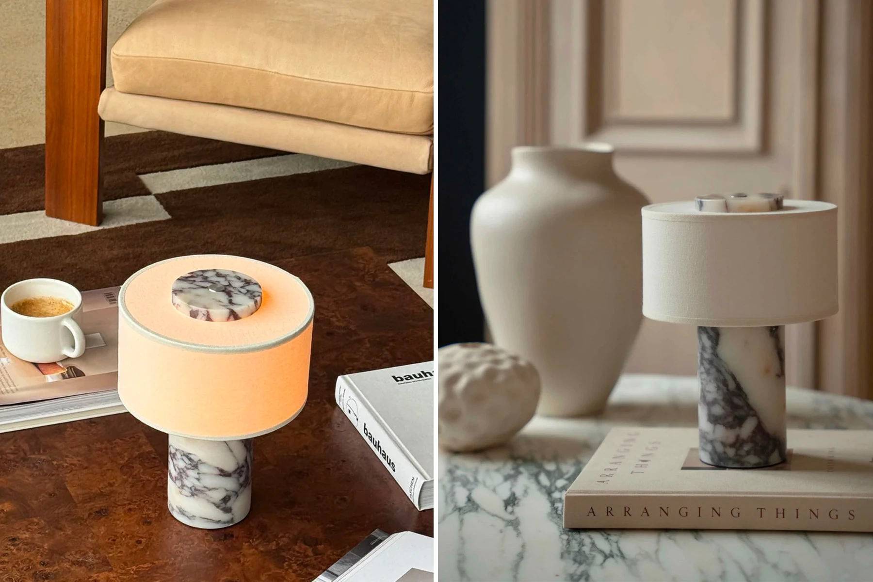 Lampe Portable ‘Aurie’ en Marbre