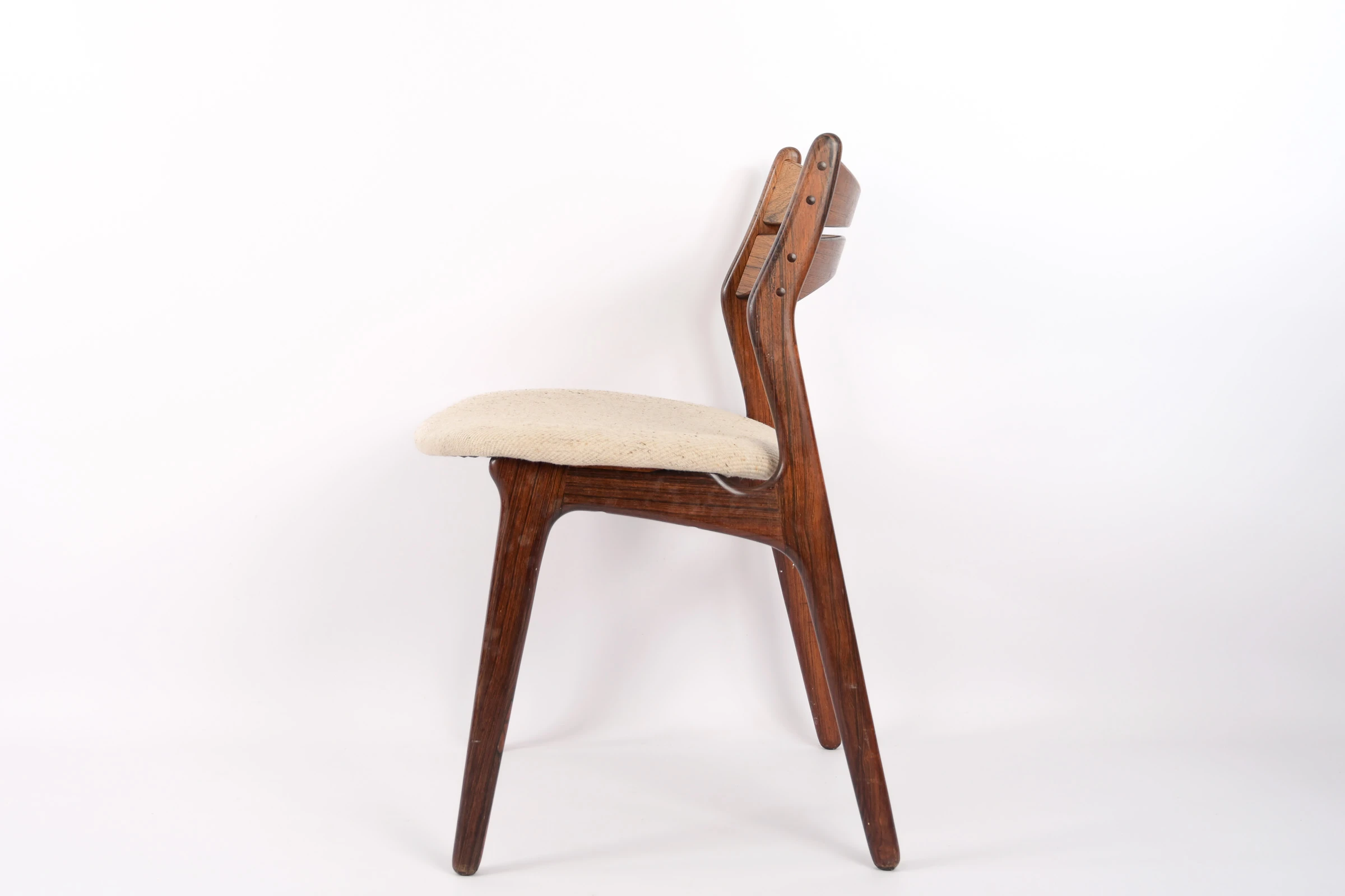 4 Chaises de Table en Palissandre Rio ‘Erik Buch’
