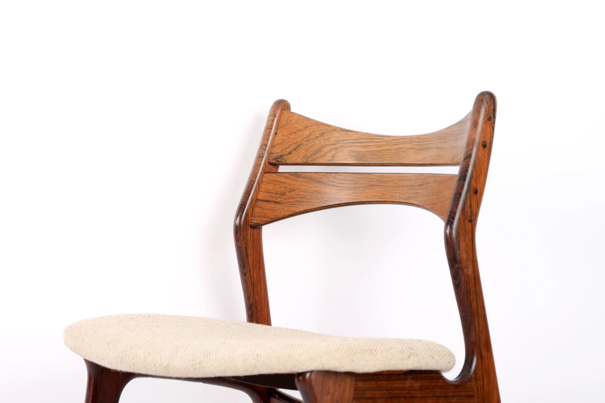 4 Chaises de Table en Palissandre Rio ‘Erik Buch’