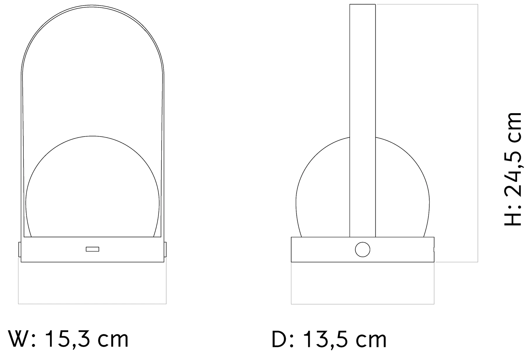Lampe Portable Modèle ‘Carrie’