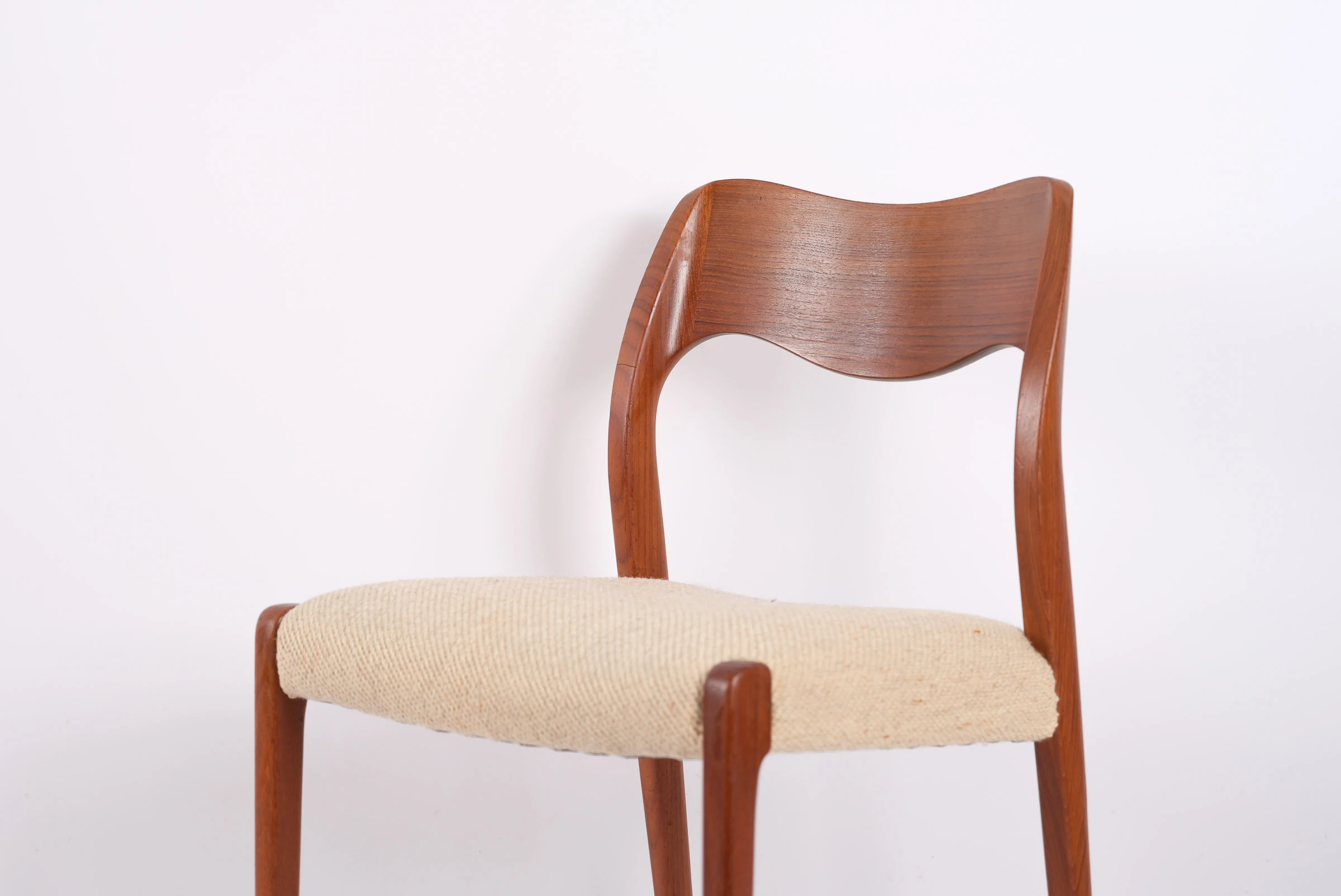 4 Chaises de Table en Teck </br>Designer: 'Niels O. Møller' – Image 6