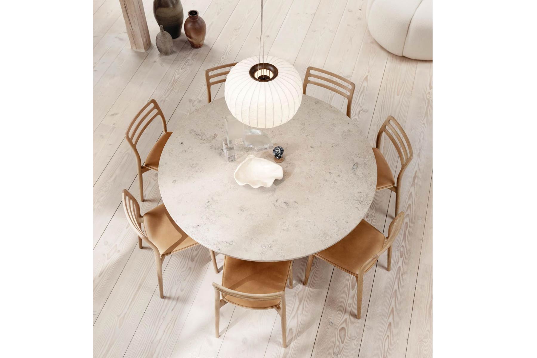 Table de Repas 'Cabin'</br>Marbre & Chêne 2 tailles 2 finitions – Image 9