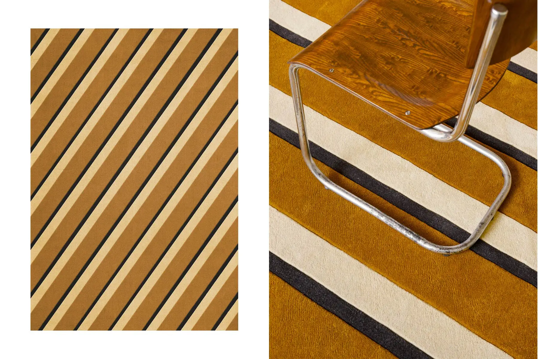 Tapis en Laine 'Labyrinth & Diagonal'</br>'Layered'. Coloris & Tailles au Choix – Image 6