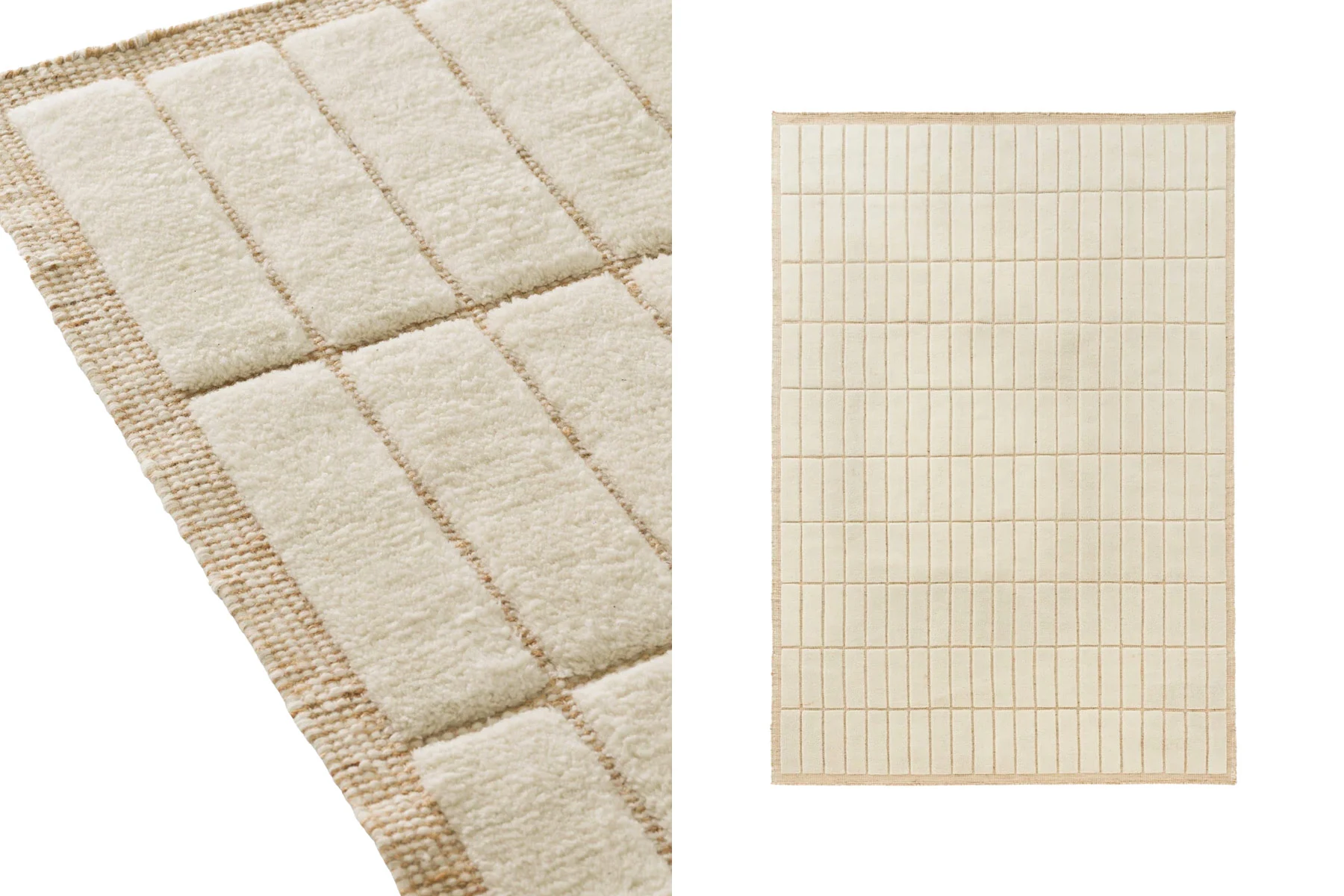 Tapis 'Tile Rug' </br>'Audo Copenhagen'. 2 tailles, 2 coloris – Image 3