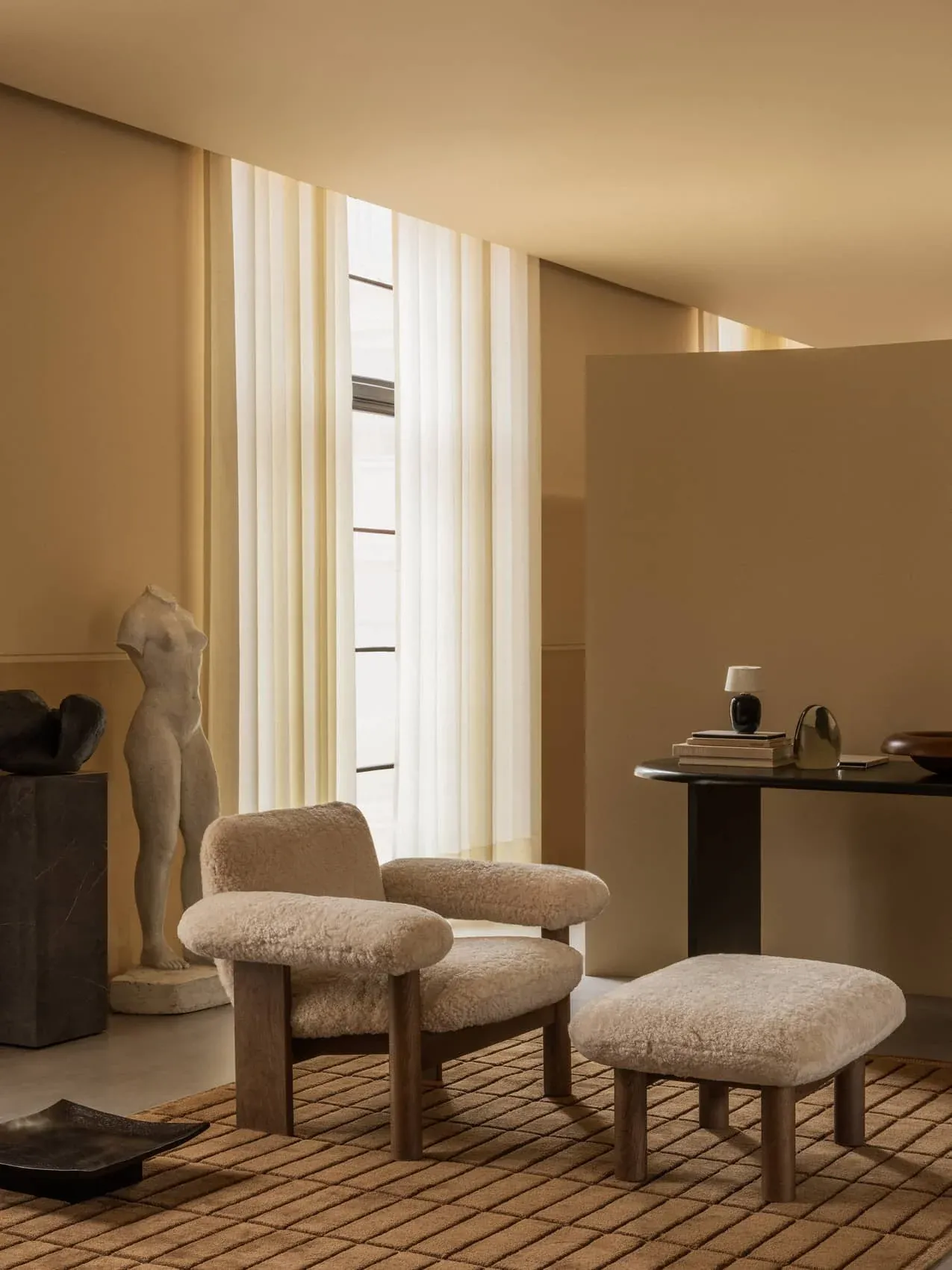 Fauteuil 'Brasilia Lounge', Low Back, Sheepskin </br> 'Audo Copenhagen' / 9 finitions – Image 6